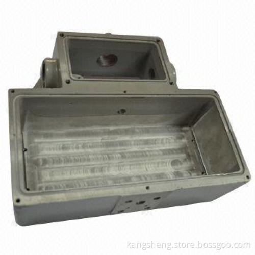 Die-casting Box, CNC-machining, Sand Blast, Made of ADC12 and A380